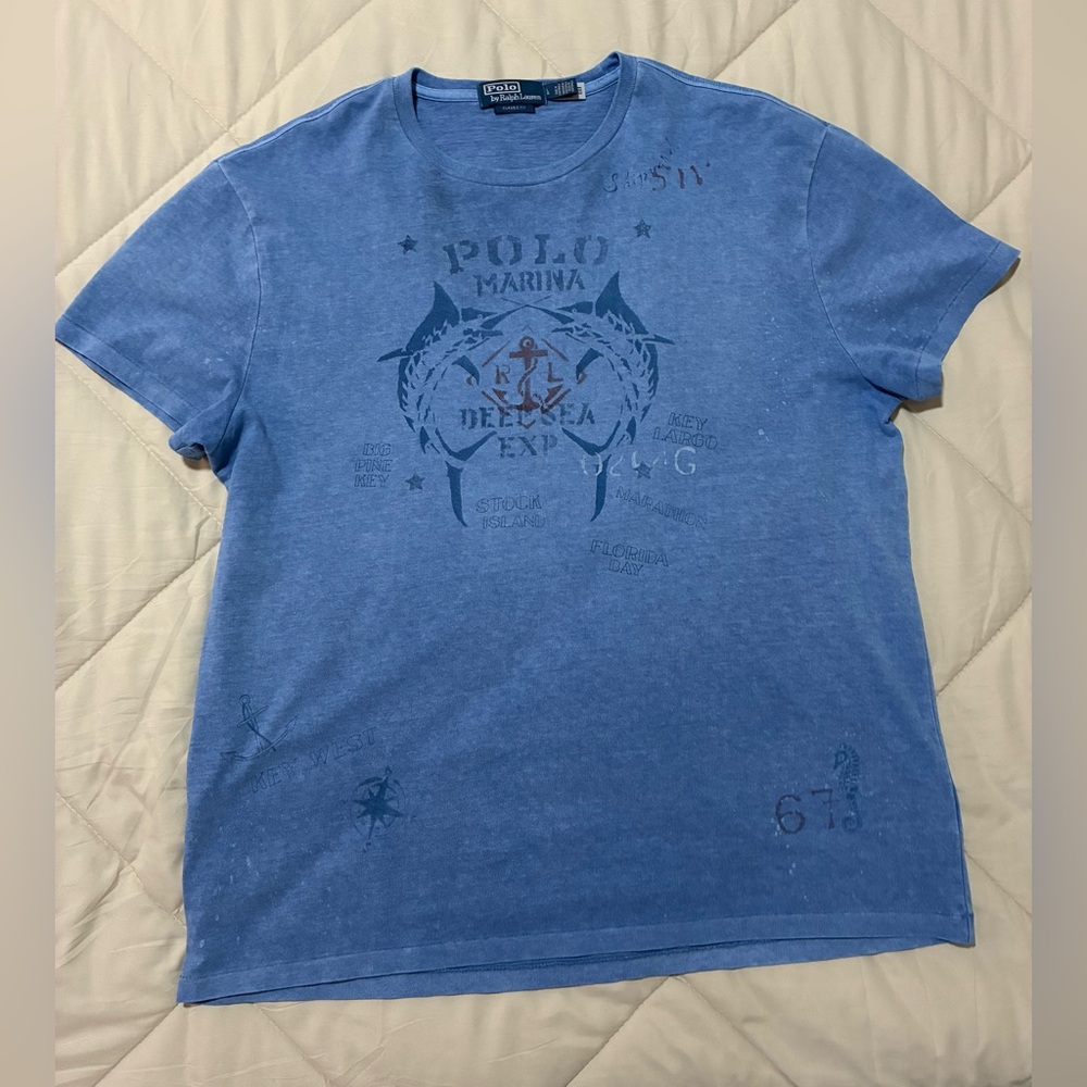 Polo Ralph Lauren Blue Graphic T-Shirt